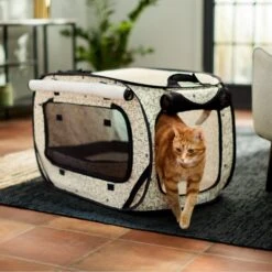 Frisco Collapsible Cat Cage, Litter Box, & Mat -Meowverse Store 306999 PT6. AC SS1800 V1634830497