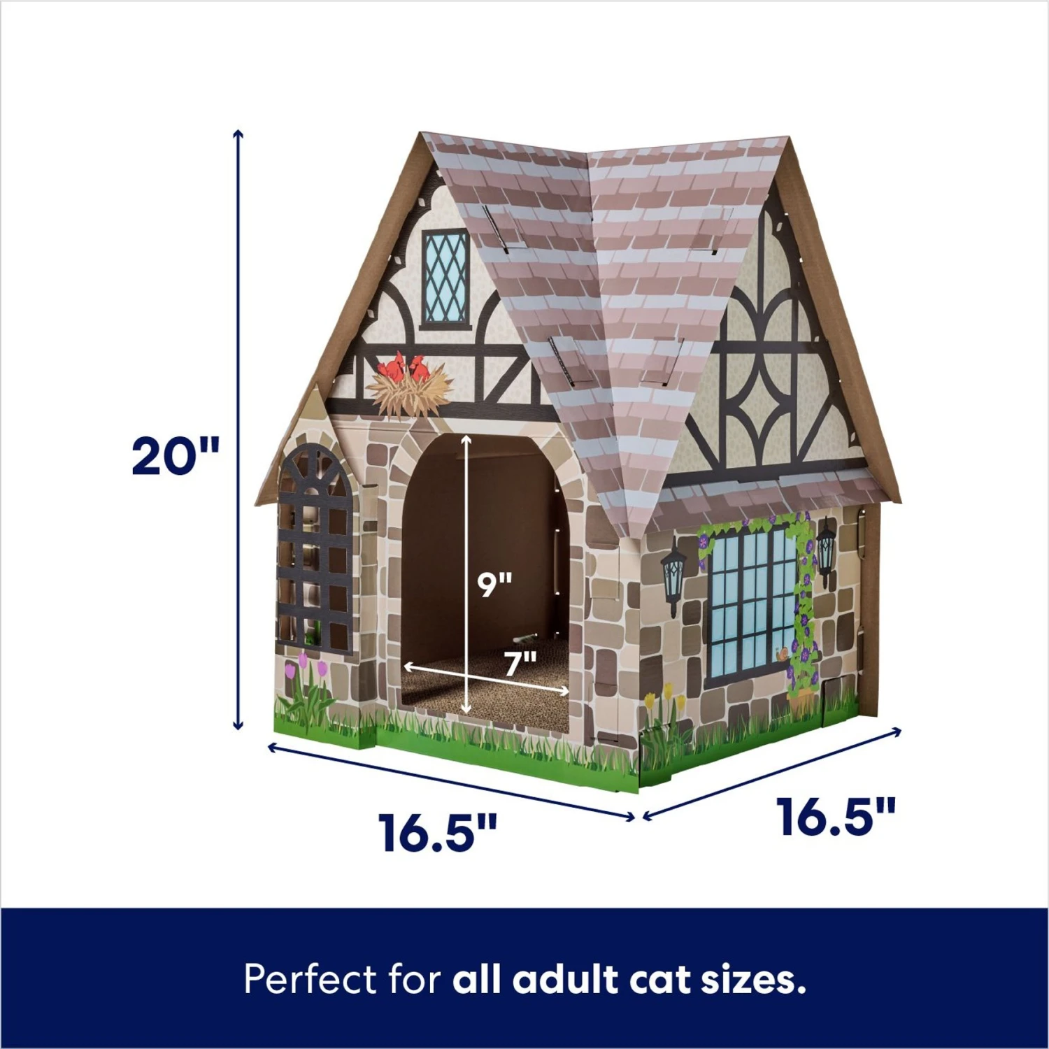Frisco Tudor House Cardboard Cat House 2 Frisco Tudor House Cardboard Cat House - Image 2