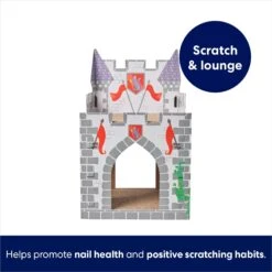 Frisco Castle Cardboard Cat House, 2-Story -Meowverse Store 308822 PT2. AC SS1800 V1689354927