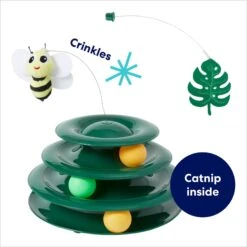 Frisco Bee & Leaf Cat Tracks Cat Toy With Catnip -Meowverse Store 308889 PT2. AC SS1800 V1695760990