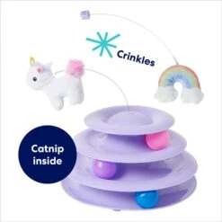 Frisco Unicorn & Rainbow Cat Tracks Cat Toy With Catnip -Meowverse Store 308891 PT2. AC SS1800 V1695760987