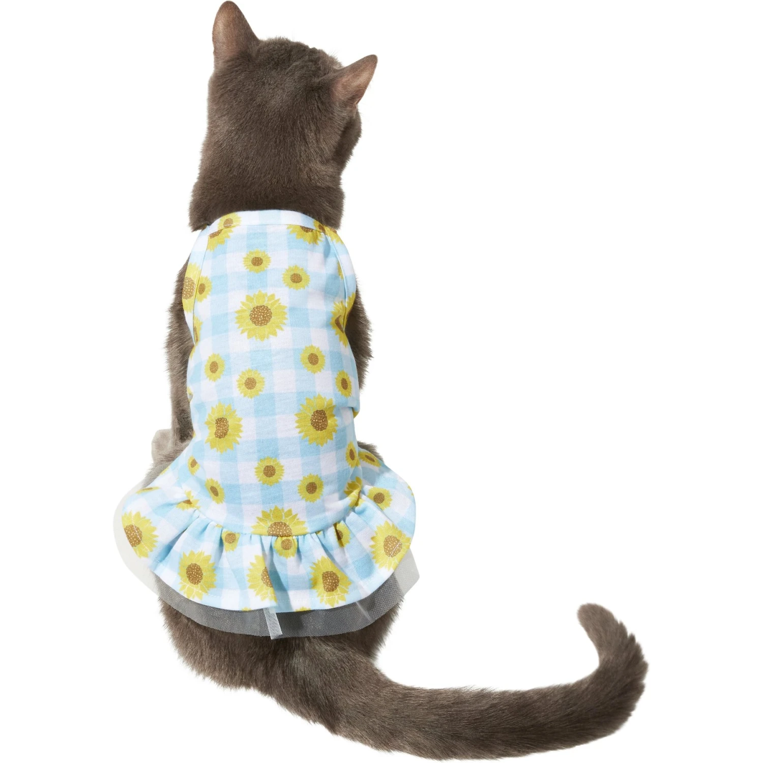 Frisco Sunflower Gingham Dog & Cat Dress 3 Frisco Sunflower Gingham Dog & Cat Dress - Image 3
