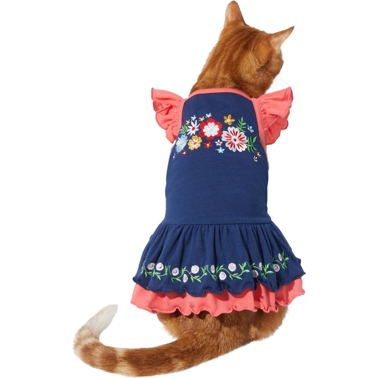 Frisco Embroidered Floral Dog & Cat Dress 3 Frisco Embroidered Floral Dog & Cat Dress - Image 3