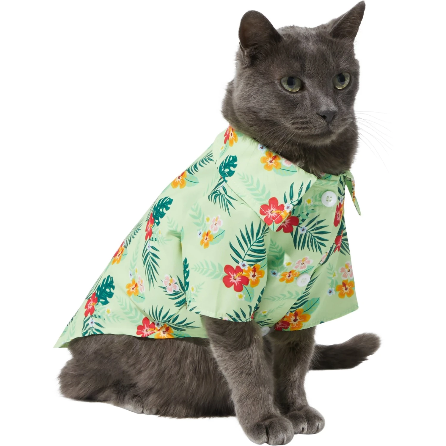 Frisco Hawaiian Floral Camp Dog & Cat Shirt 3 Frisco Hawaiian Floral Camp Dog & Cat Shirt - Image 3