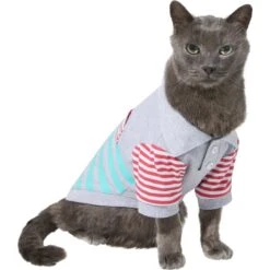 Frisco Striped Polo Dog & Cat Shirt -Meowverse Store 312208 PT2. AC SS1800 V1644880382