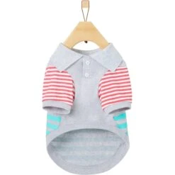 Frisco Striped Polo Dog & Cat Shirt -Meowverse Store 312208 PT4. AC SS1800 V1644881528