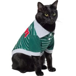 Frisco Green Rugby Dog & Cat Polo Shirt -Meowverse Store 315084 PT2. AC SS1800 V1646441209