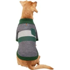 Frisco Green Striped Polo Dog & Cat Shirt -Meowverse Store 315091 PT3. AC SS1800 V1646435196