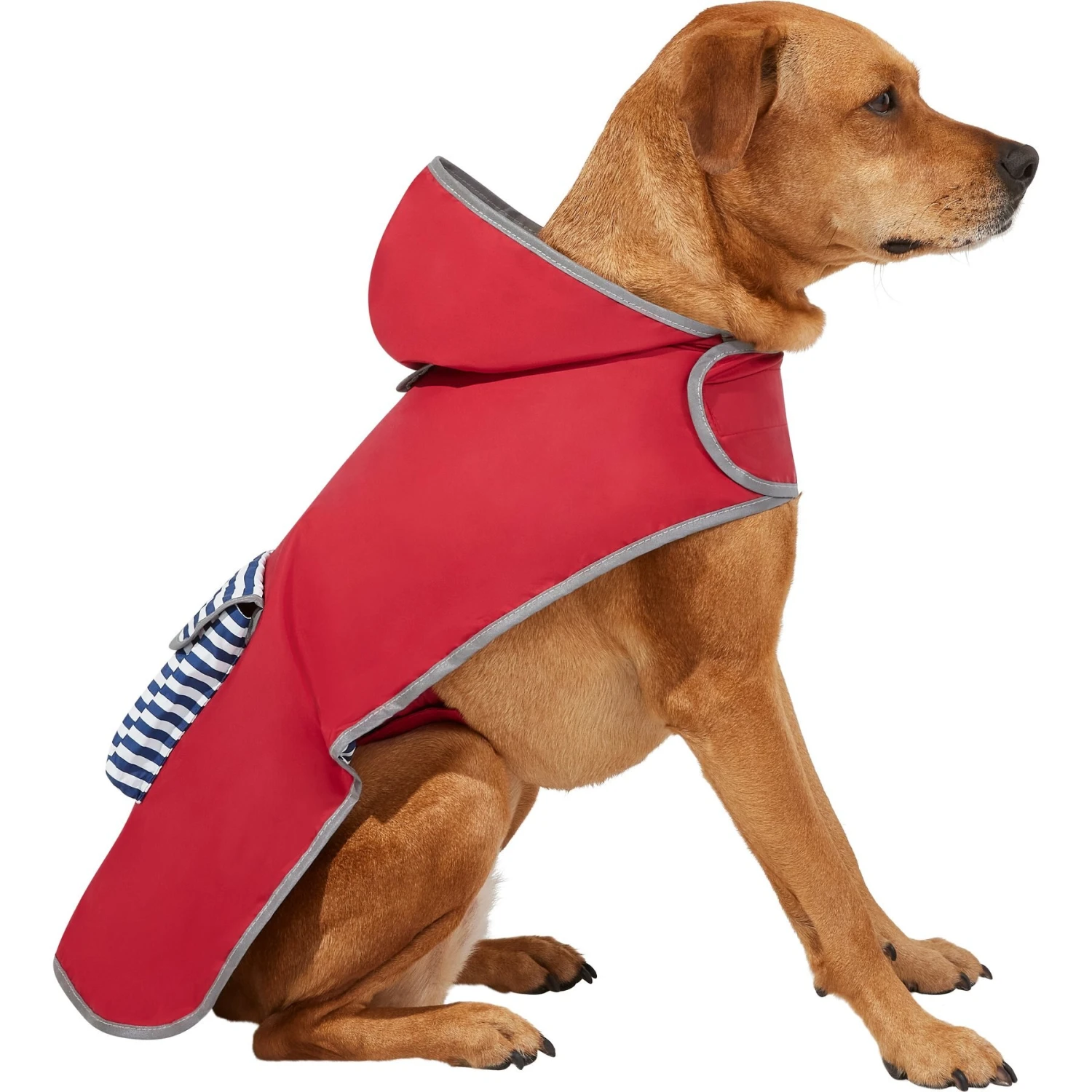 Frisco Lightweight Red Reversible Packable Dog Raincoat 1 Frisco Lightweight Red Reversible Packable Dog Raincoat