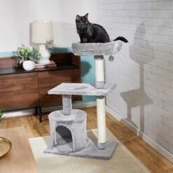 Frisco 61-in Faux Fur Cat Tree & Condo & Frisco 38-in Cat Tree With Condo, Top Perch & Toy 17 Frisco 61-in Faux Fur Cat Tree & Condo & Frisco 38-in Cat Tree With Condo, Top Perch & Toy -Meowverse Store 318964 PT8. AC SS1800 V1630366879