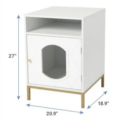 Frisco Elevated Side Table Litter Box Cover -Meowverse Store 322627 PT2. AC SS1800 V1661376260