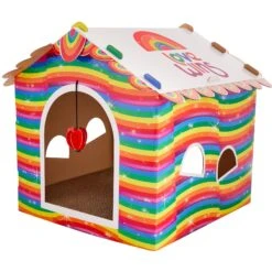 Frisco Pride Love Wins Cardboard Cat House