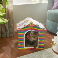 Frisco Pride Love Wins Cardboard Cat House -Meowverse Store 331675 PT3. AC SS1800 V1647356081