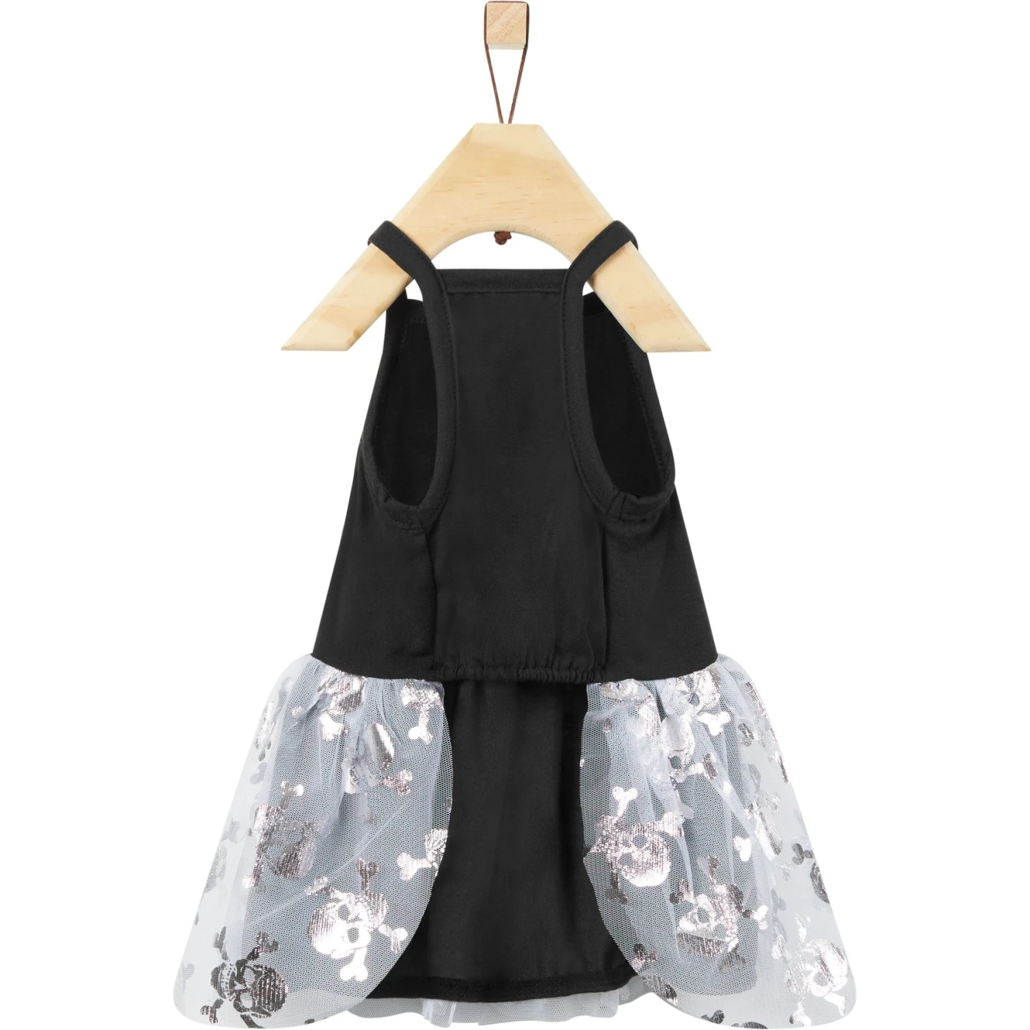 Frisco Silver Metallic Skull Dog & Cat Dress 4 Frisco Silver Metallic Skull Dog & Cat Dress - Image 4