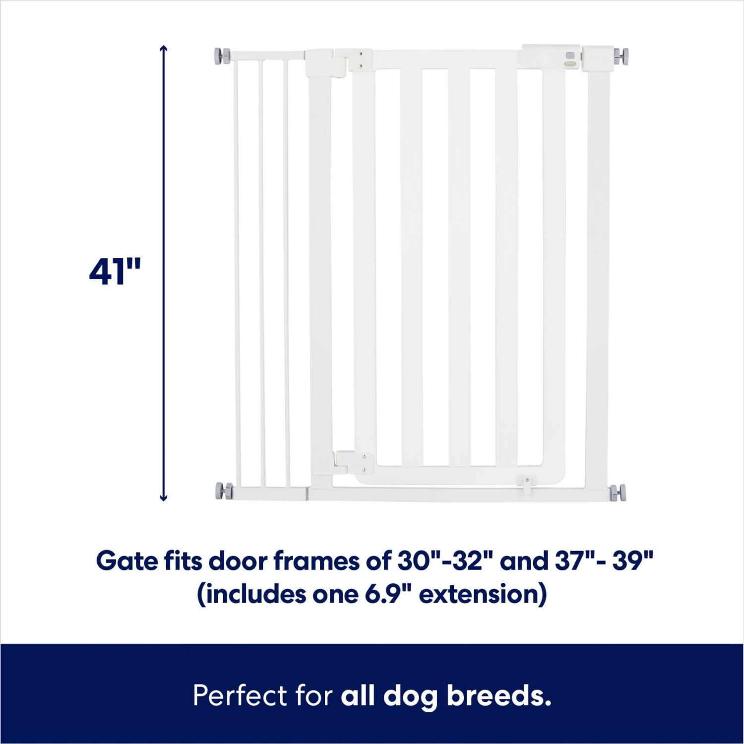 Frisco Wood & Metal Extra Tall Auto-close Dog Gate 2 Frisco Wood & Metal Extra Tall Auto-close Dog Gate - Image 2