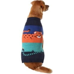 Frisco Anaconda Cheetah Colorblock Dog & Cat Sweater -Meowverse Store 353596 PT2. AC SS1800 V1659006992