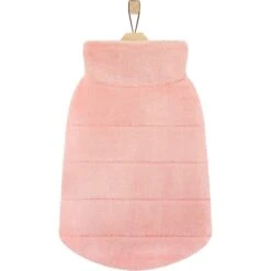 Frisco Lightweight Faux Fur Pink Puffer Dog & Cat Coat -Meowverse Store 353869 PT4. AC SS1800 V1659726835