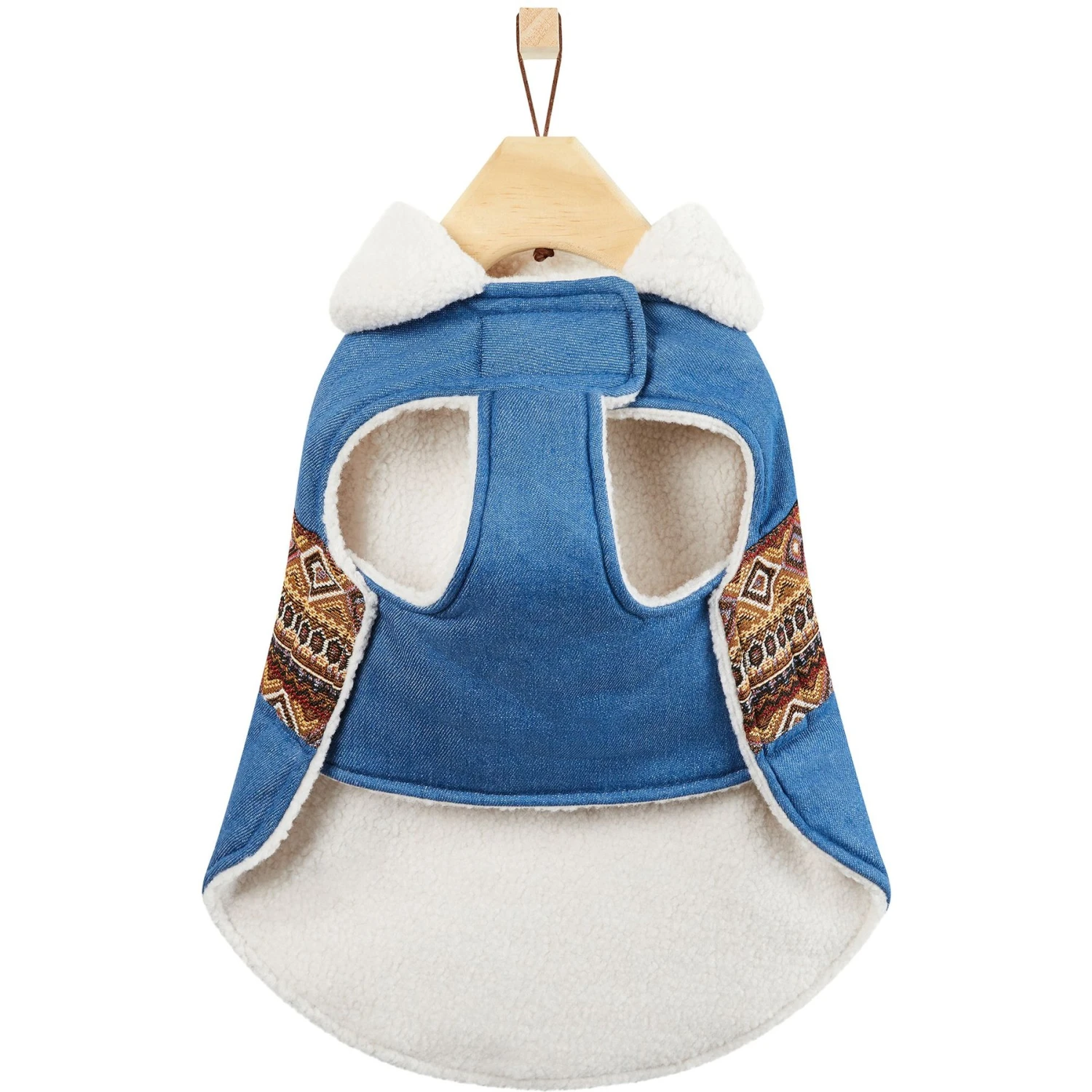 Frisco Mid-Heavyweight Western Fleece Lined Faux Zipper Dog & Cat Coat 5 Frisco Mid-Heavyweight Western Fleece Lined Faux Zipper Dog & Cat Coat - Image 5