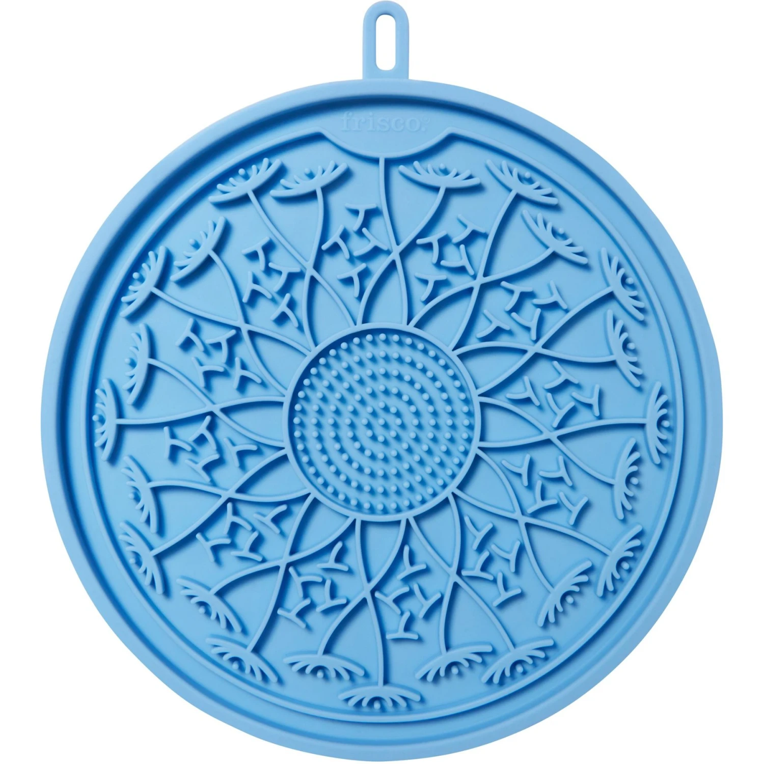 Frisco Non-skid Flower Silicone Dog & Cat Lick Mat, Blue 1 Frisco Non-skid Flower Silicone Dog & Cat Lick Mat, Blue