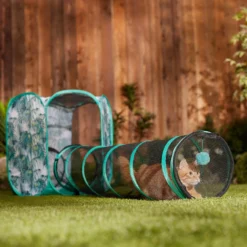 Frisco Mesh Outdoor Extra Tall Pop-up Cat Playpen & Tunnel -Meowverse Store 371206 PT6. AC SS1800 V1663094505