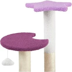 Frisco Star, Moon And Cloud 25" Plush Cat Tree -Meowverse Store 371373 PT2. AC SS1800 V1670967421