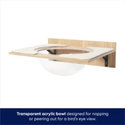 Frisco Acrylic Bowl Wall Mounted Cat Wall Shelf -Meowverse Store 373439 PT4. AC SS1800 V1675457669
