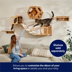 Frisco Hexagon Wall Mounted Cat Wall Shelf 8 Frisco Hexagon Wall Mounted Cat Wall Shelf -Meowverse Store 373445 PT3. AC SS1800 V1675692702
