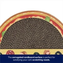 Frisco Interactive Maze & Scratch Cardboard Cat Toy With Catnip, Pizza -Meowverse Store 506154 PT3. AC SS1800 V1671551750