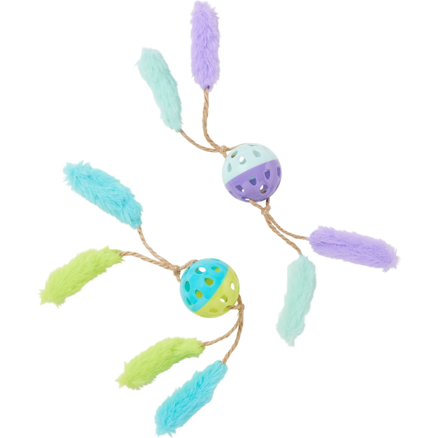 Frisco Fabric & Play Plastic Balls Cat Toy 1 Frisco Fabric & Play Plastic Balls Cat Toy