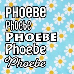 Frisco Personalized Blue Daisy Bandana -Meowverse Store 555206 PT4. AC SS1800 V1669839927