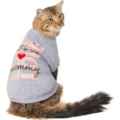Frisco I Love Mommy Heart Dog & Cat T-Shirt -Meowverse Store 608382 PT2. AC SS1800 V1676644967