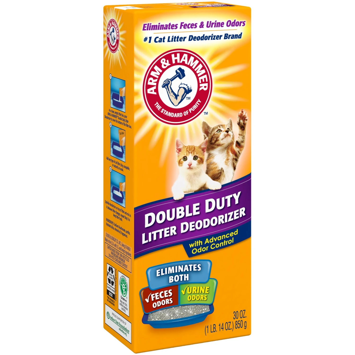 Frisco Multi-Cat Fresh Scented Clumping Clay Cat Litter & Arm & Hammer Litter Baking Soda Double Duty Cat Litter Deodorizer 7 Frisco Multi-Cat Fresh Scented Clumping Clay Cat Litter & Arm & Hammer Litter Baking Soda Double Duty Cat Litter Deodorizer - Image 7