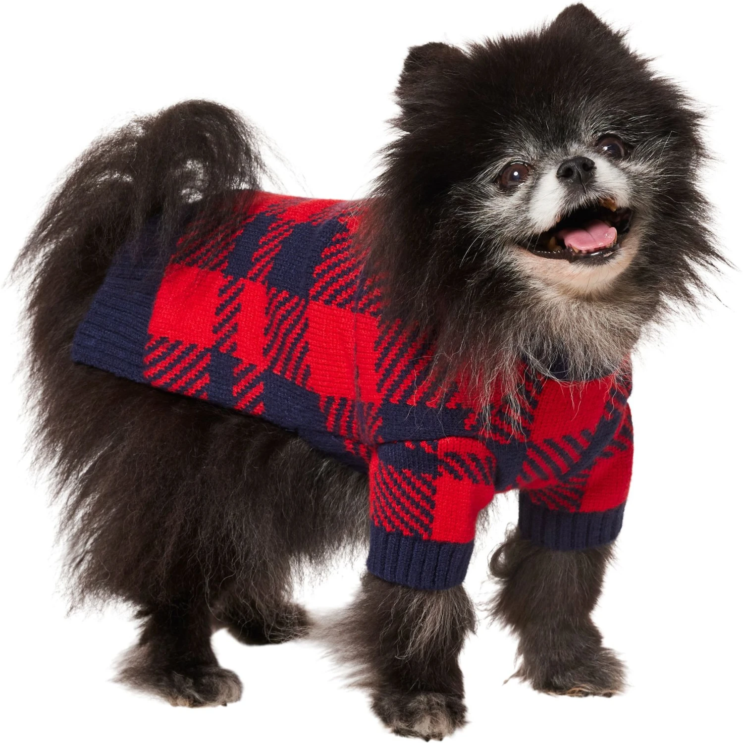 Frisco Fleece Lined Buffalo Plaid Mock Neck Dog & Cat Sweater 3 Frisco Fleece Lined Buffalo Plaid Mock Neck Dog & Cat Sweater - Image 3