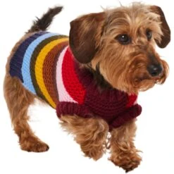 Frisco Chunky Knit Multi-Stripe Dog & Cat Sweater -Meowverse Store 718662 PT2. AC SS1800 V1703184683