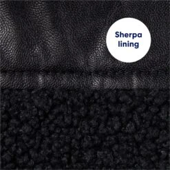 Frisco Medium Weight Faux Leather Dog & Cat Parka With Faux Fur Trimmed Hood, Black 13 Frisco Medium Weight Faux Leather Dog & Cat Parka With Faux Fur Trimmed Hood, Black -Meowverse Store 719798 PT5. AC SS1800 V1692213078