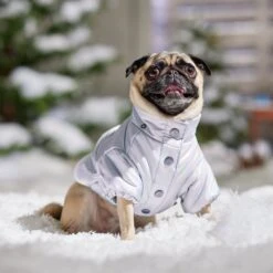 Frisco Heavy Weight Iridescent Quilted Dog & Cat Hooded Puffer Coat -Meowverse Store 720038 PT7. AC SS1800 V1692377880