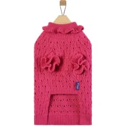 Frisco Ruffle Knit Pointelle Dog & Cat Turtleneck Sweater 12 Frisco Ruffle Knit Pointelle Dog & Cat Turtleneck Sweater -Meowverse Store 720646 PT4. AC SS1800 V1693234237