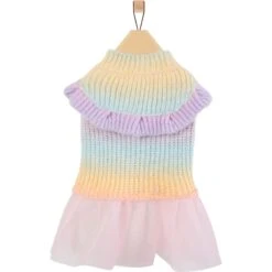 Frisco Rainbow Dog & Cat Sweater Dress -Meowverse Store 720934 PT3. AC SS1800 V1692977136