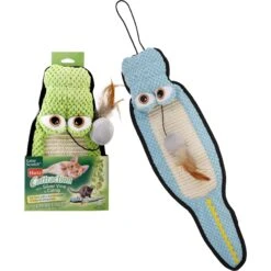 Frisco Natural Catnip & Hartz Cattraction Silver Vine & Catnip Gator Cat Scratcher Toy, Color Varies -Meowverse Store 737470 PT5. AC SS1800 V1683212076