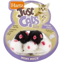 Frisco Natural Catnip & Hartz Just For Cats Mini Mice Cat Toy With Catnip, 5 Count -Meowverse Store 737478 PT5. AC SS1800 V1683212073