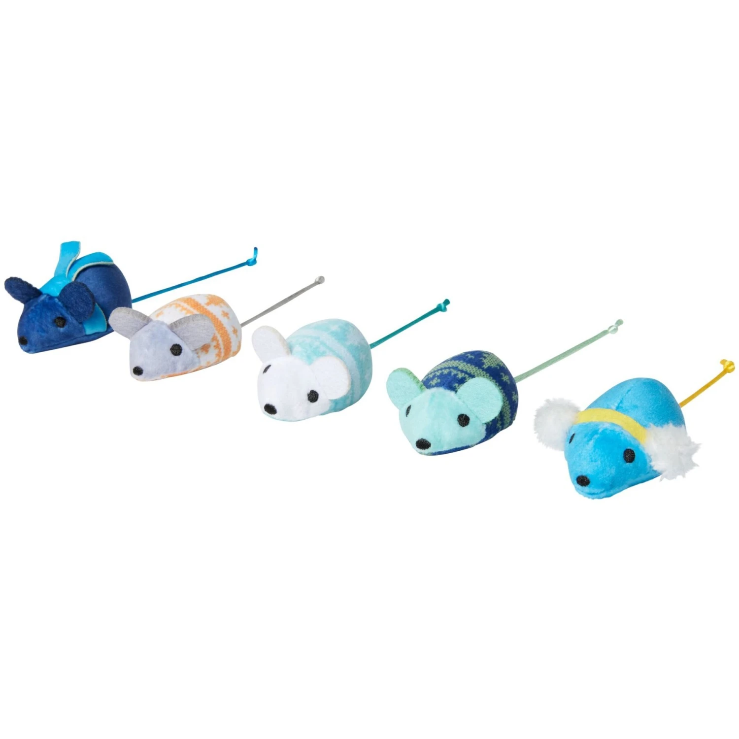 Frisco Holiday Festive Arctic Blues Mice Plush Cat Toy With Catnip 1 Frisco Holiday Festive Arctic Blues Mice Plush Cat Toy With Catnip