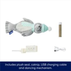 Frisco Holiday Interactive Flopping Seal Electronic Cat Toy With Catnip -Meowverse Store 740102 PT2. AC SS1800 V1695046543