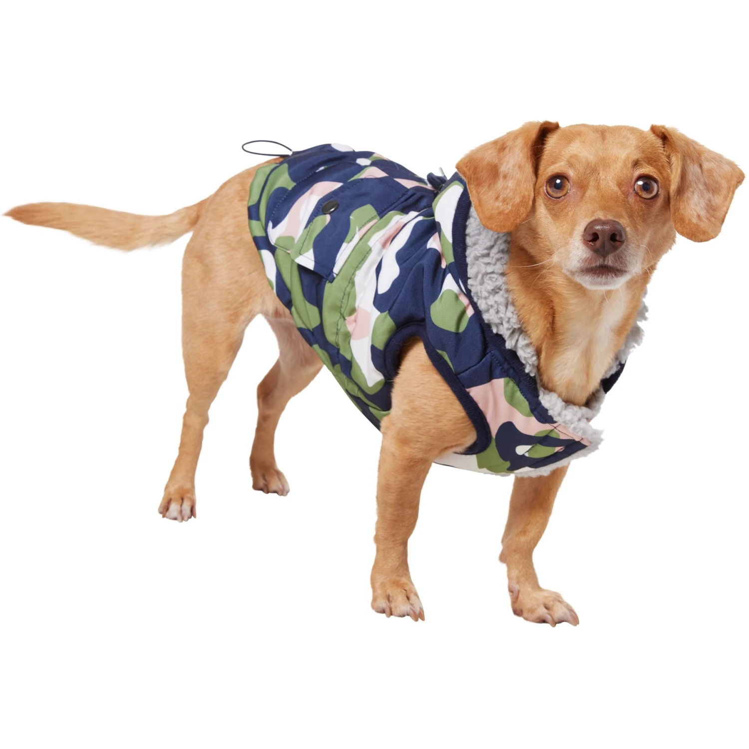 Frisco Medium Weight Urban City Camo Printed Dog & Cat Hooded Coat 3 Frisco Medium Weight Urban City Camo Printed Dog & Cat Hooded Coat - Image 3