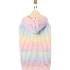 Frisco Soft Multi Stripe Ombre Dog & Cat Hooded Sweater -Meowverse Store 742838 PT3. AC SS1800 V1693233982
