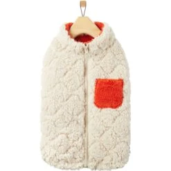 Frisco Medium Weight Quilted Sherpa Dog & Cat Zipper Coat -Meowverse Store 744166 PT3. AC SS1800 V1692978613