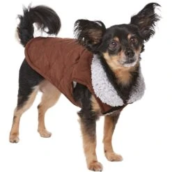 Frisco Medium Weight Quilted Dog & Cat Coat With Cozy Sherpa Lining -Meowverse Store 744310 PT2. AC SS1800 V1703194386