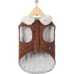 Frisco Medium Weight Quilted Dog & Cat Coat With Cozy Sherpa Lining -Meowverse Store 744310 PT4. AC SS1800 V1692978555