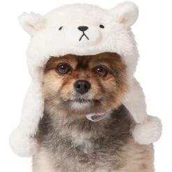 Frisco Plush Polar Bear Dog & Cat Hat 9 Frisco Plush Polar Bear Dog & Cat Hat -Meowverse Store 745614 PT2. AC SS1800 V1694802014