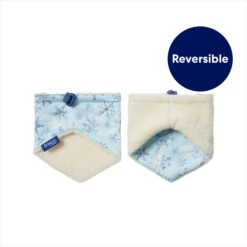 Frisco Reversible Snowflake Cozy Knit Faux Fur Dog & Cat Pullover Bandana, 1 Count -Meowverse Store 746630 PT4. AC SS1800 V1694799889