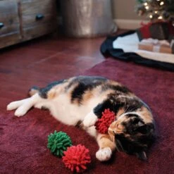Frisco Holiday Moppy Ball Cat Toy With Catnip, 3 Count & Frisco Holiday Mice Cat Toy With Catnip, 5 Count -Meowverse Store 986150 PT4. AC SS1800 V1698258174